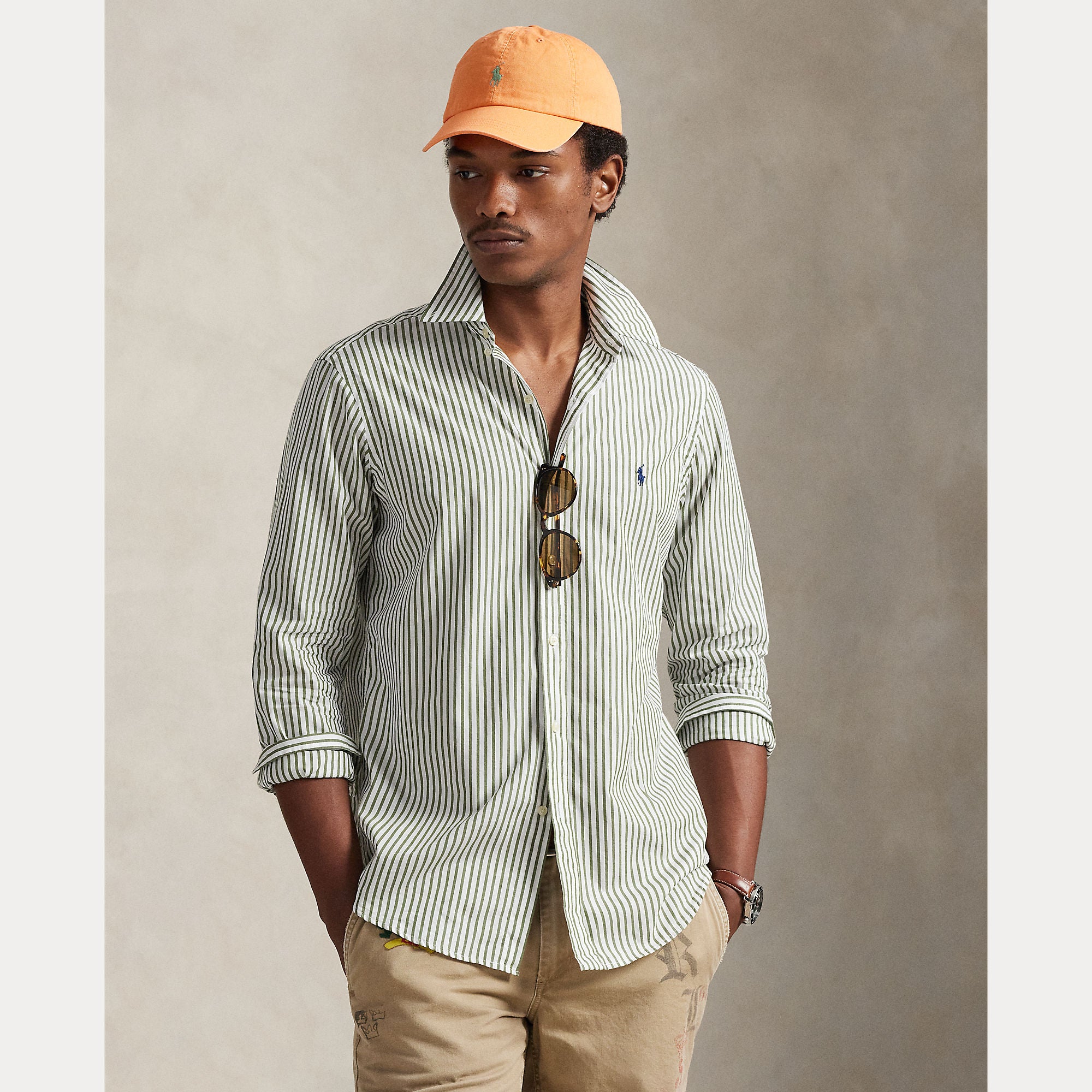 Custom Fit Striped Broadcloth Shirt - BoUvy