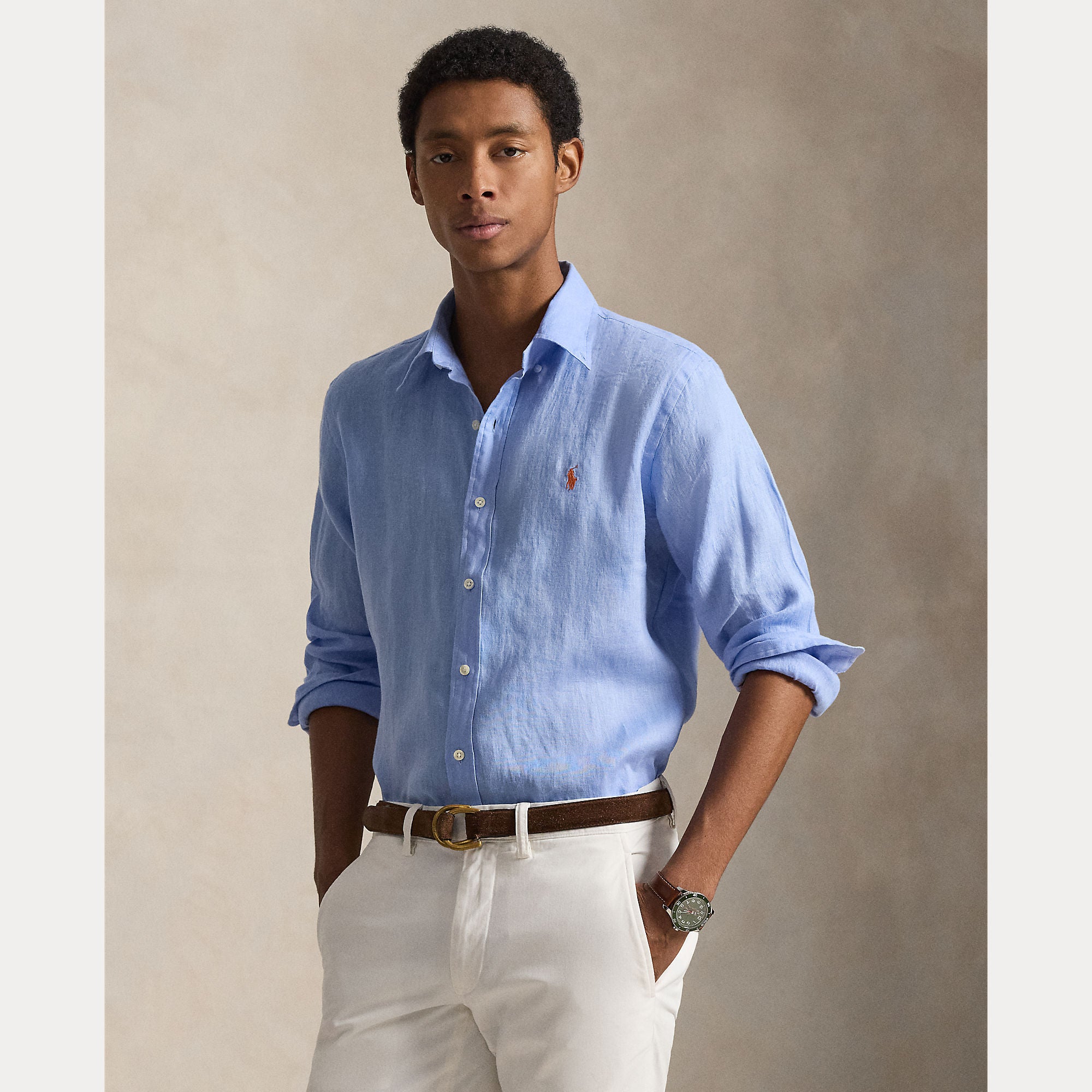 Slim Fit Linen Shirt - BoUvy
