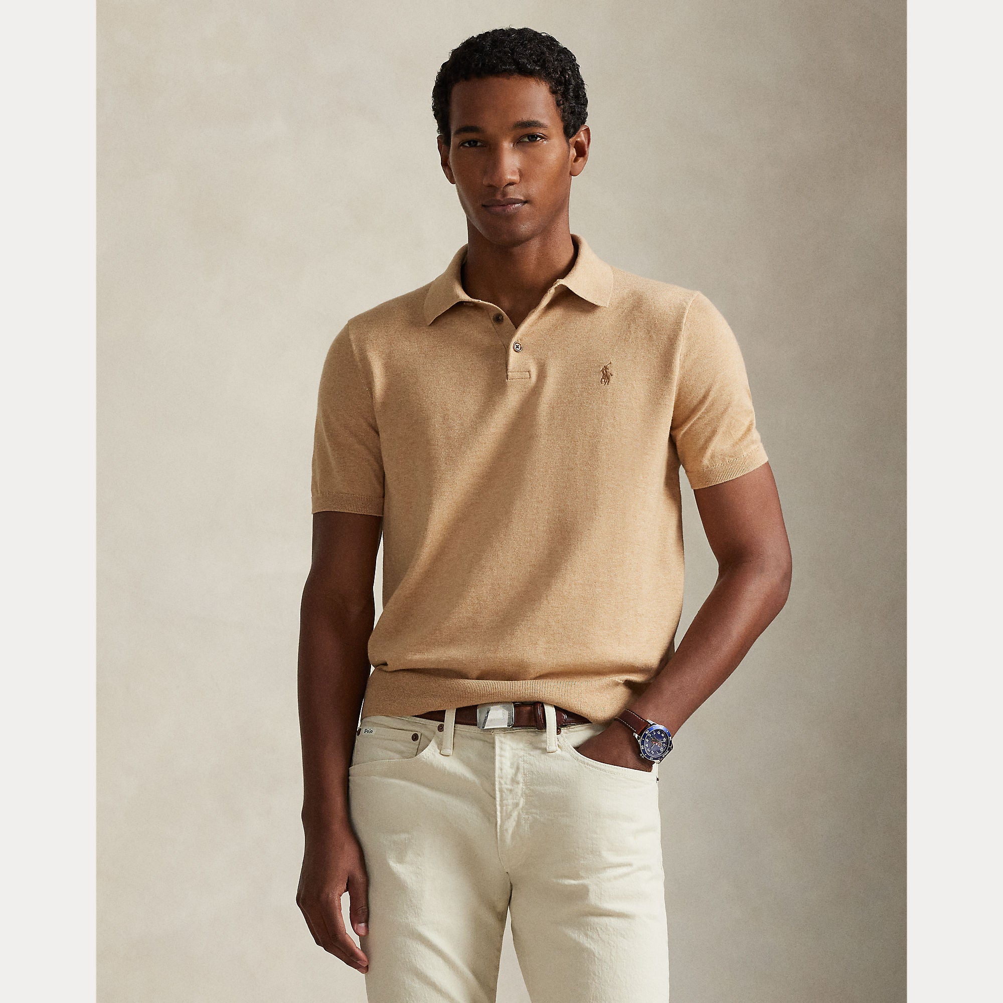Cotton Polo Sweater - BoUvy