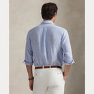 CUSTOM FIT STRIPED LINEN SHIRT - BoUvy