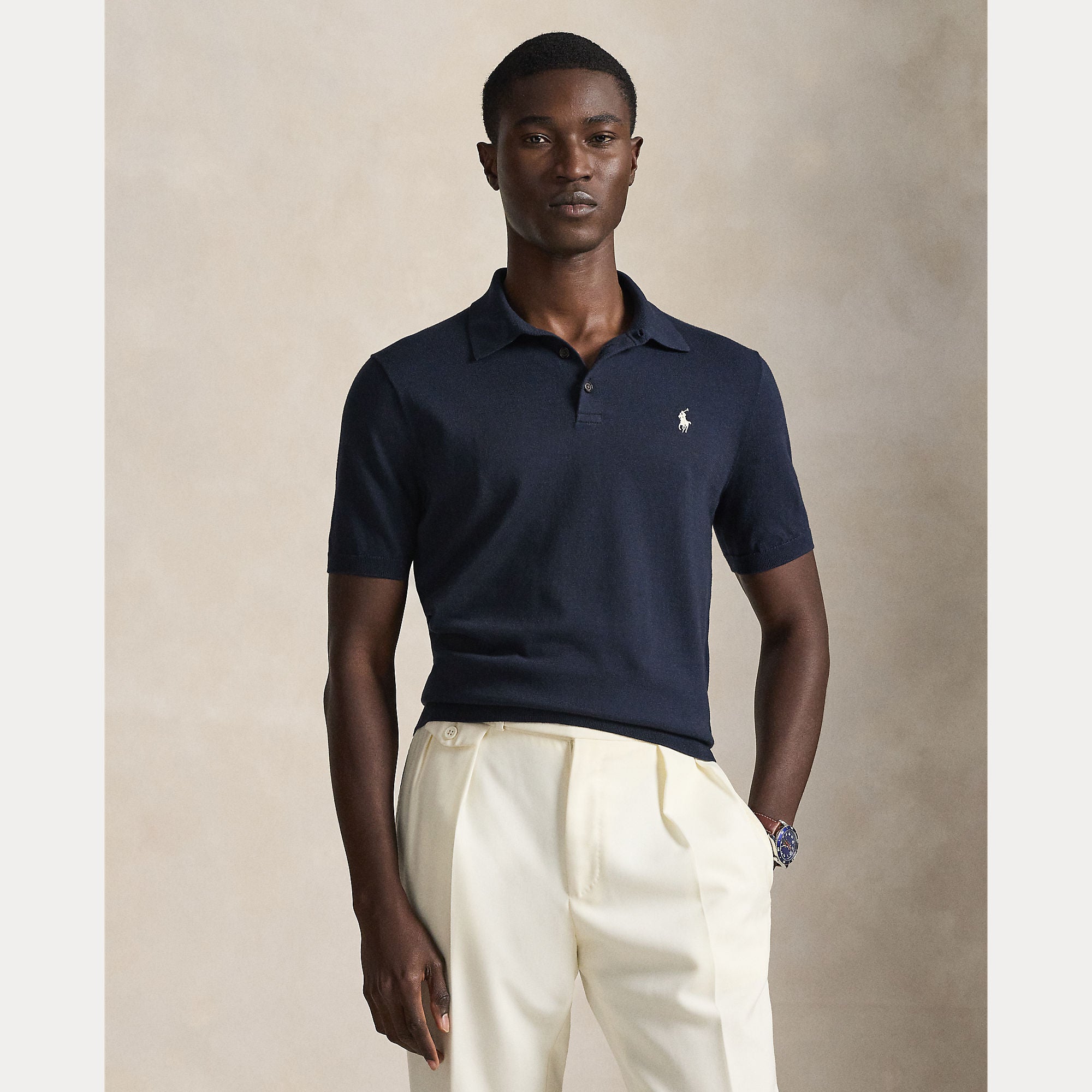 Cotton Polo Sweater - BoUvy