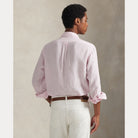 CUSTOM FIT STRIPED LINEN SHIRT - BoUvy