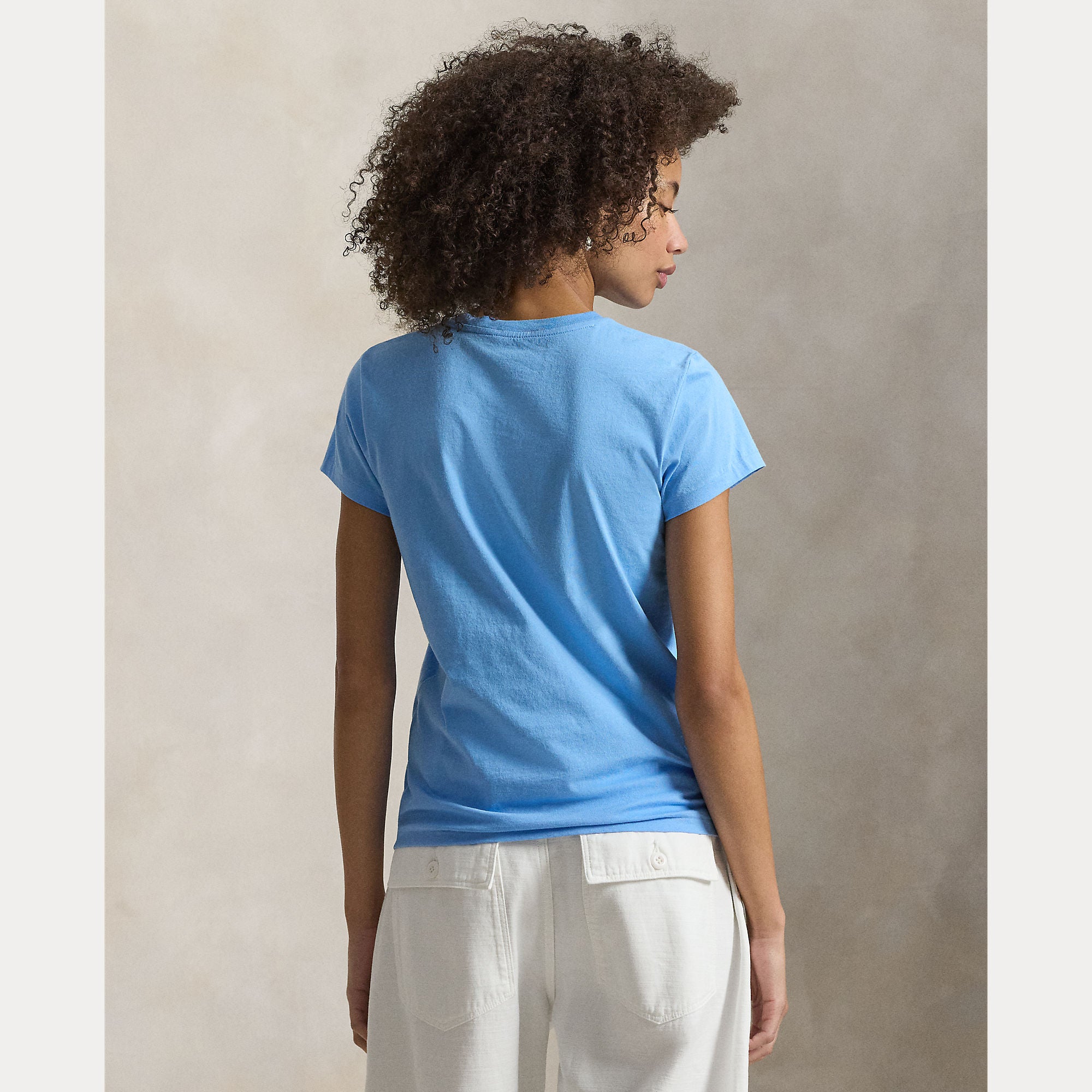 Cotton Jersey Crewneck Tee - BoUvy