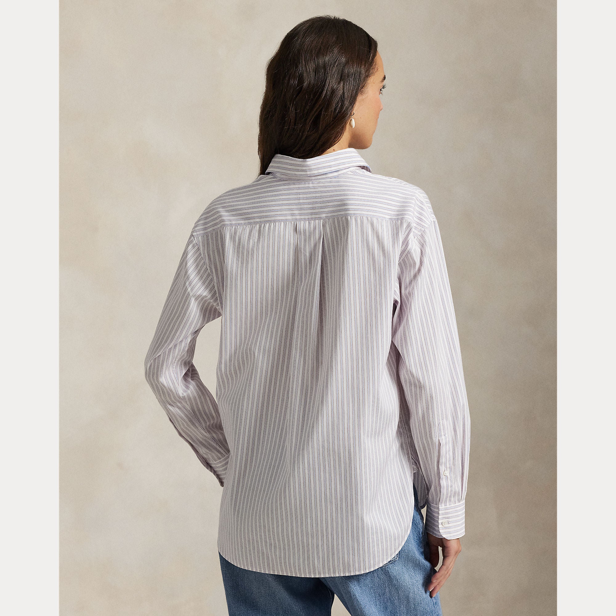 Relaxed Fit Striped Cotton Shirt - BoUvy