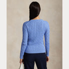 Cable-Knit Cotton Crewneck Sweater - BoUvy