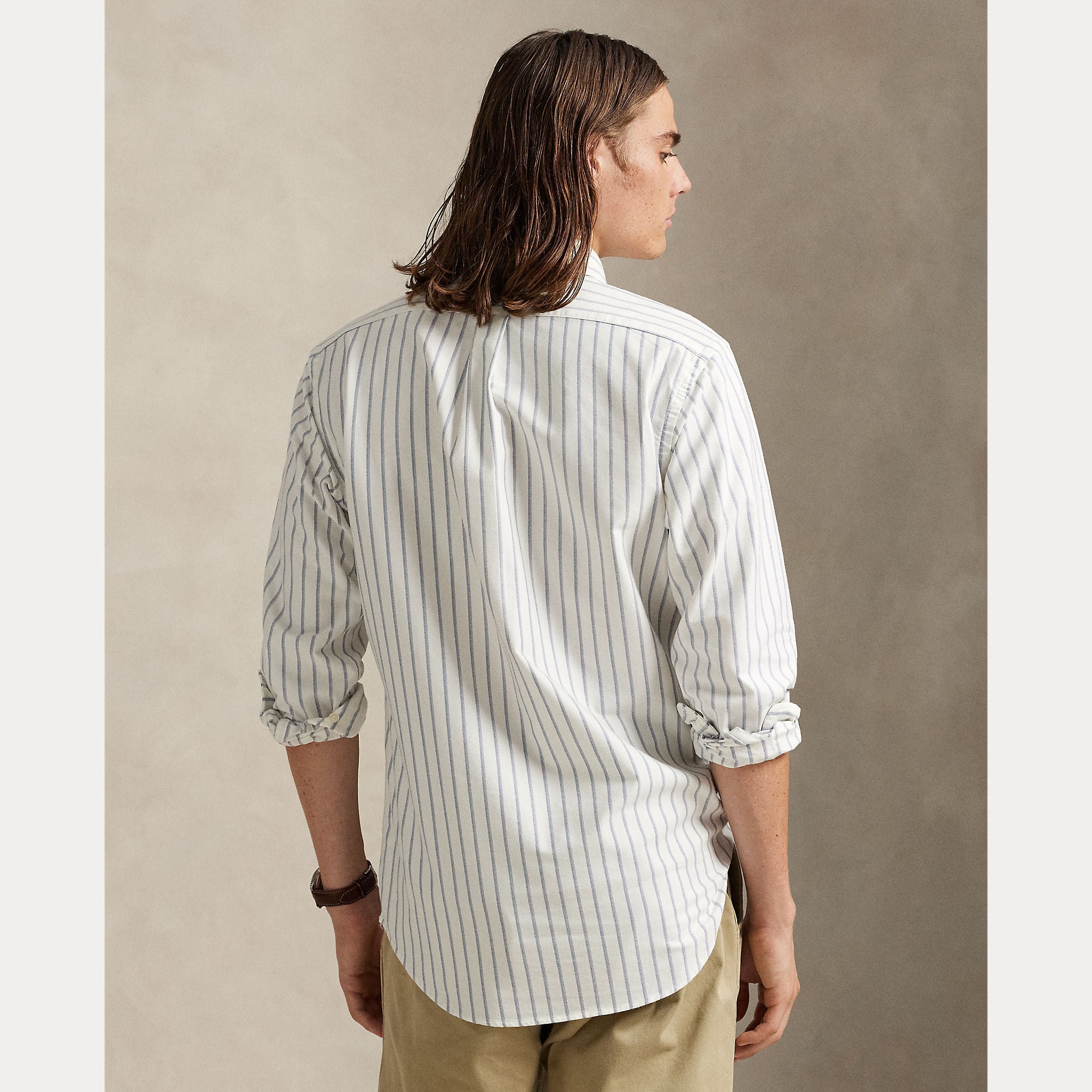 CUSTOM FIT STRIPED OXFORD SHIRT - BoUvy