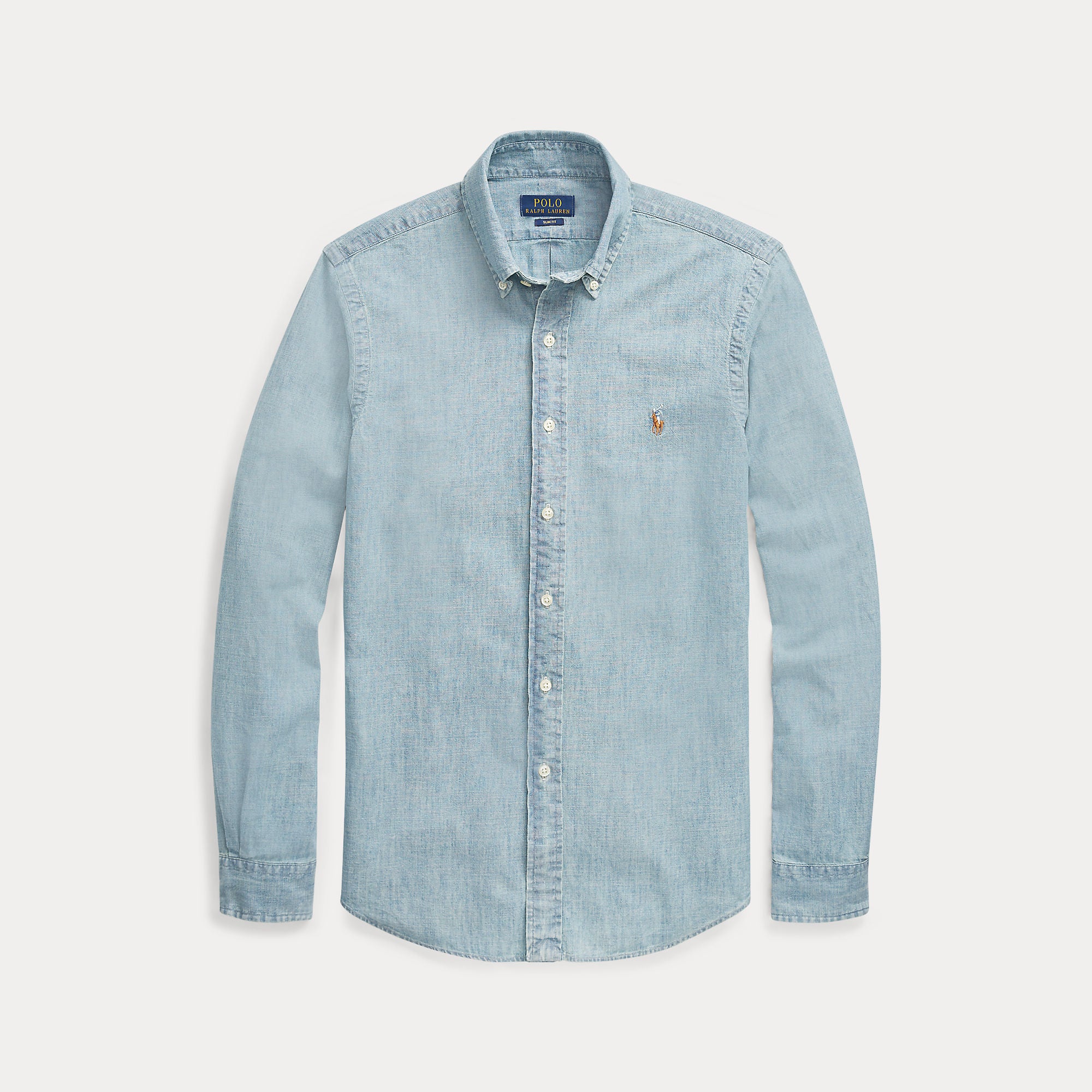 Slim Fit Chambray Shirt - BoUvy