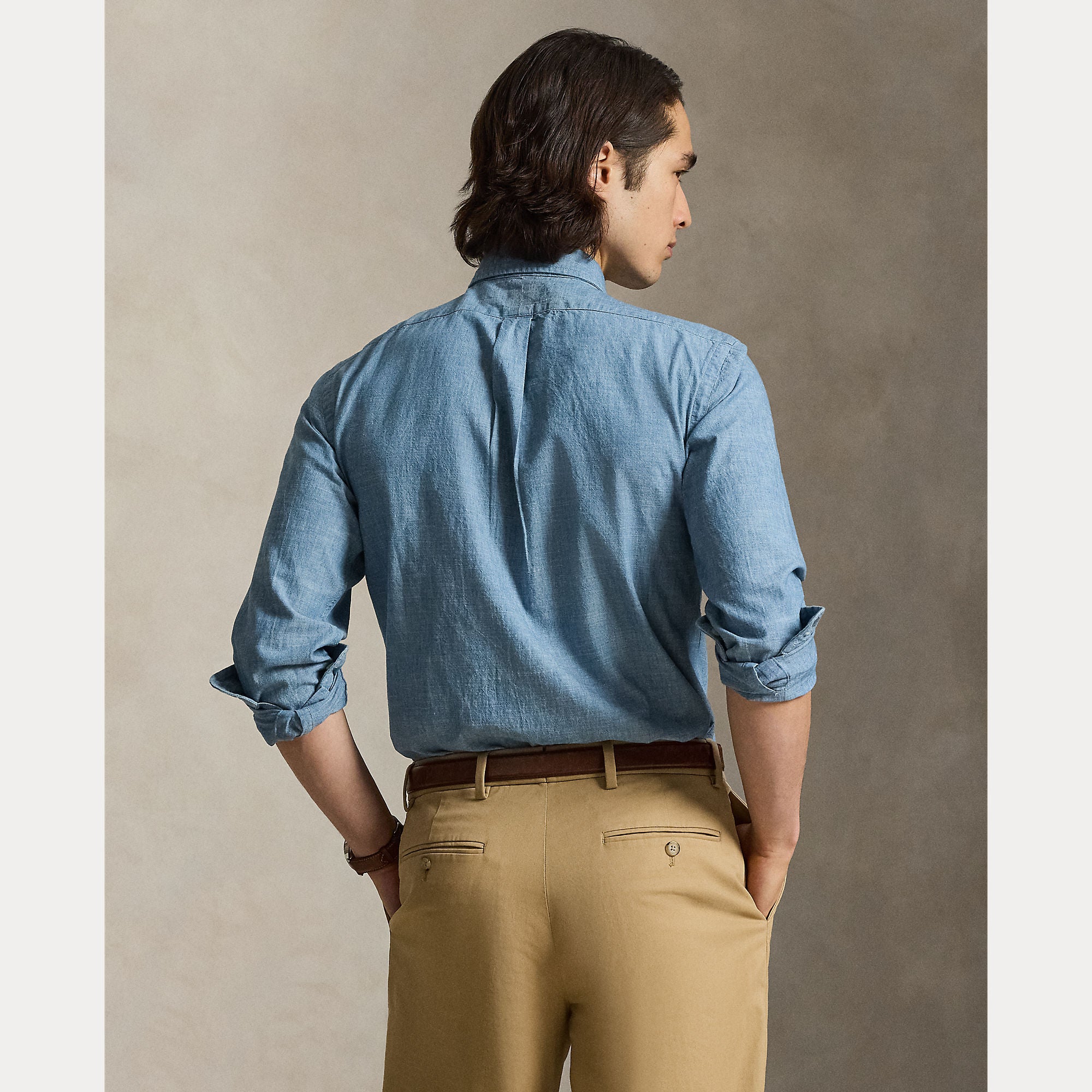 Custom Fit Chambray Shirt - BoUvy