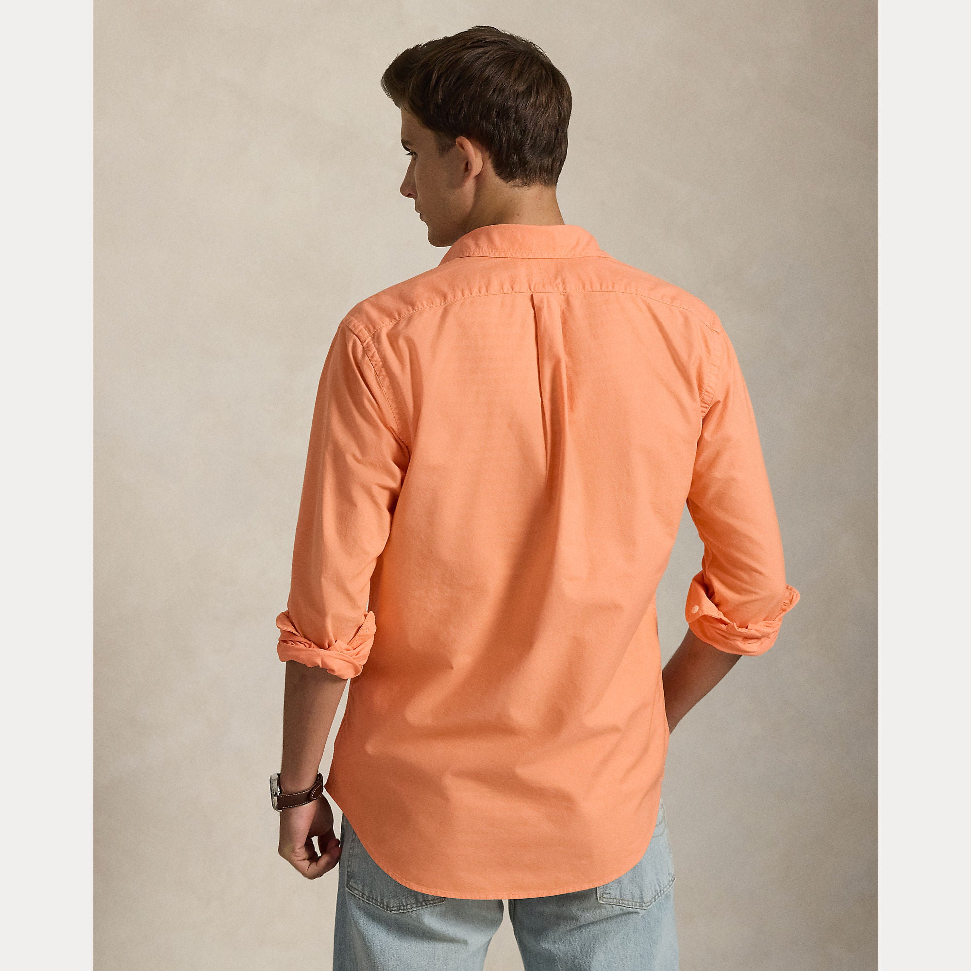 CUSTOM FIT GARMENT-DYED OXFORD SHIRT - BoUvy
