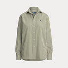 Relaxed Fit Striped Cotton Shirt - BoUvy
