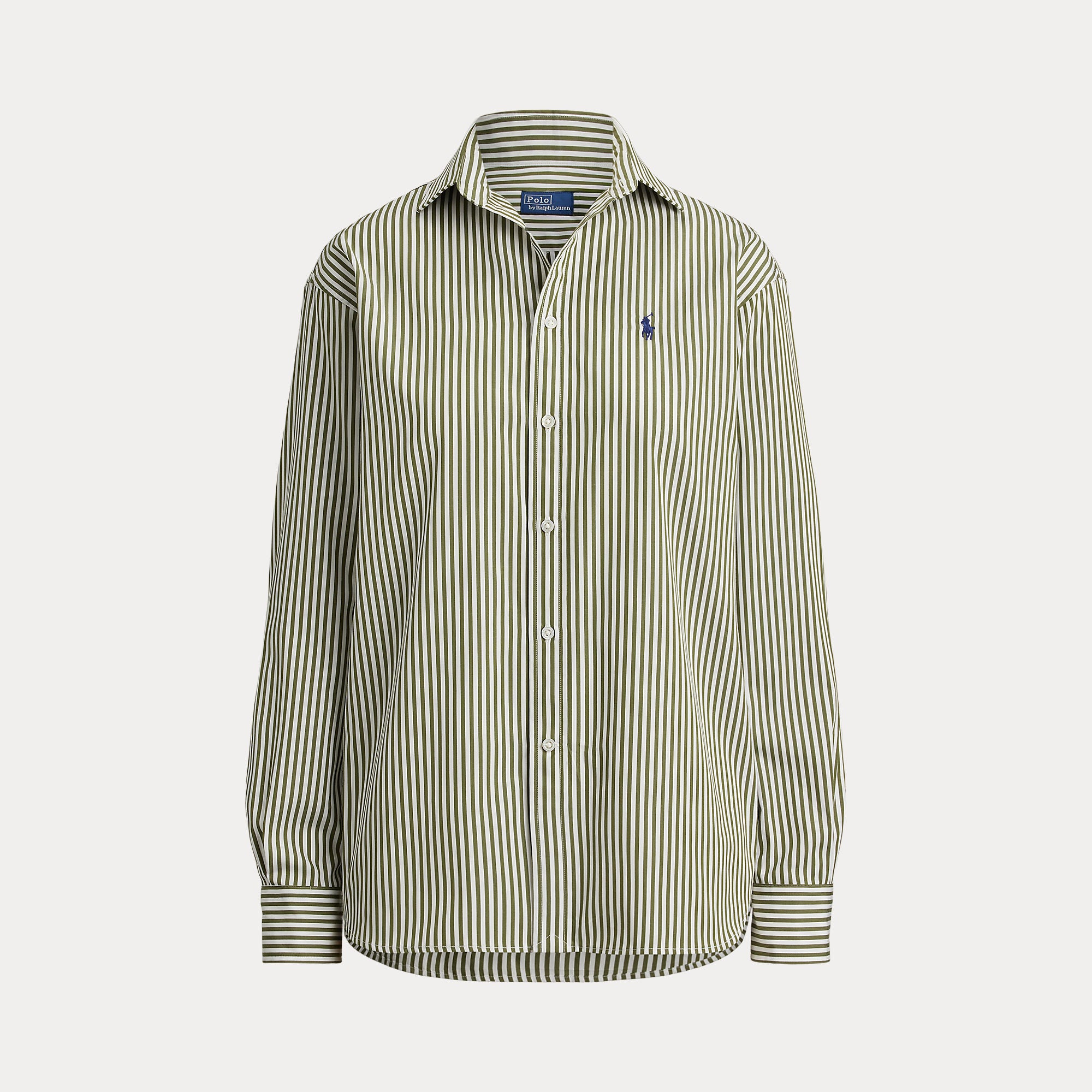 Relaxed Fit Striped Cotton Shirt - BoUvy