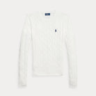 Cable-Knit Cotton Crewneck Sweater - BoUvy