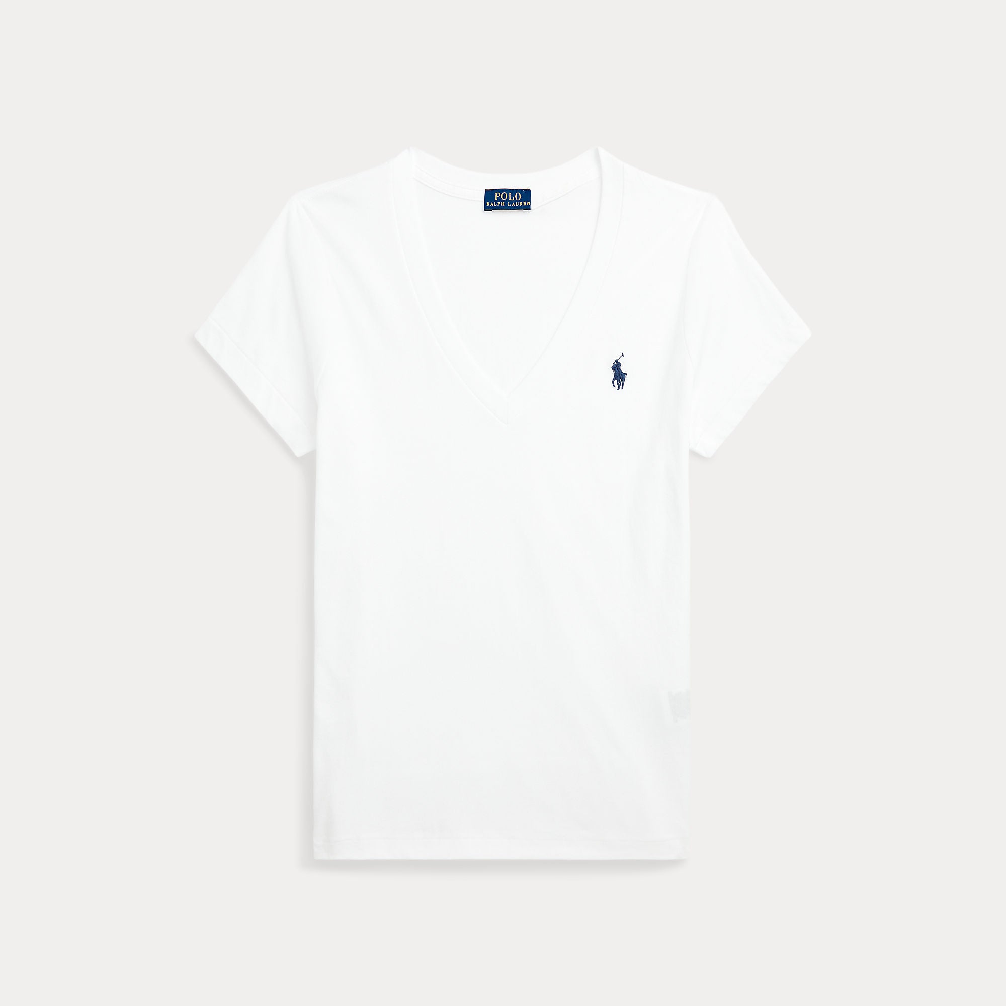 Cotton Jersey V-Neck Tee - BoUvy